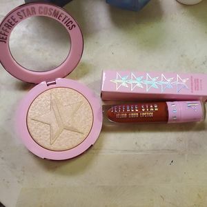 Jeffrey Star highlighter & lipstick